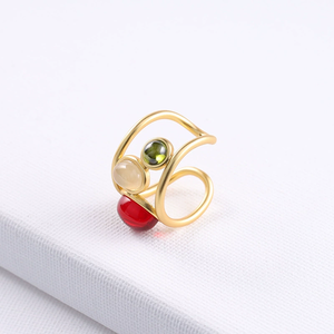 Vintage Jade Women's Adjustable <b>Open</b> <b>Ring</b> - Product Image 2