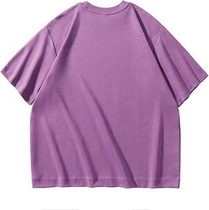 เสื้อยืดผ้าคอตตอนฟอกทรงสี่เหลี่ยมลายกรดสำหรับผู้ชายใส่ได้ทั้งชายและหญิงเสื้อยืดเปล่าไซส์ใหญ่พิเศษพิมพ์ลายแบบเรียบ - Product Image 4