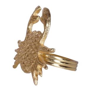 Anneau de serviette décoratif de table, porte-serviettes design, anneau de serviette rond en métal - Product Image 2