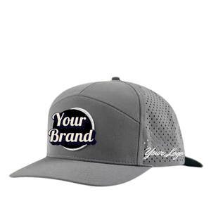 Gorra de golf OEM ODM Performance de 7 paneles, gorras de golf de béisbol perforadas con logotipo de PVC personalizado con Parche de goma, gorras impermeables - Product Image 2