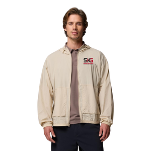 Chaqueta cortavientos con capucha y logotipo personalizado, ligera, con cremallera, impermeable para exteriores, para hombre - Product Image 3