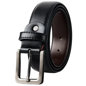 Ceinture noire décontractée en alliage durable avec boucle à verrouillage automatique 35 mm pour homme, idéale pour le bureau, les voyages, prête à offrir - Product Image 5