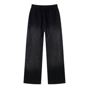 Pantalones Deportivos de Pierna Ancha para Mujer, Color Sólido, Cintura Elástica con Cordón, Corte Holgado, Largos, Casuales, Tejidos para Otoño - Product Image 3