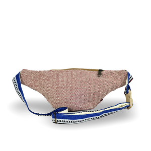 Sac banane bandoulière en toile de chanvre et coton, fabriqué à la main au Népal, de haute qualité, élégant, écologique, avec doublure en toile et fermeture à 5 fermetures éclair, idéal pour l'été - Product Image 4