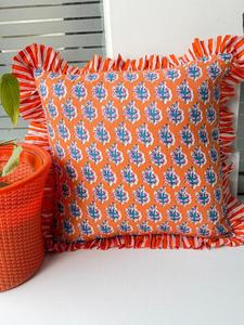 Housses de coussin en coton imprimées à la main, Housses de coussin en coton indien, Vente en gros de housses de coussin indiennes, Housses de coussin ethniques exclusives - Product Image 4