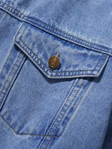 Chaqueta Vaquera de Estilo Vintage de Alta Demanda, Duradera, de Grosor Estándar, de Poliéster, Unisex, de Secado Rápido, Transpirable, Reversible, Anti-UV - Product Image 4