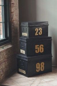Industrial Metal Storage <b>Boxes</b> Stackable Rectangular 3 Layer With Numbered Design For Sundries Organization - Product Image 1