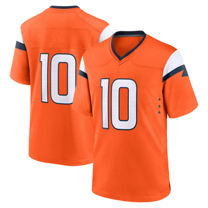 Men's <b>Orange</b> Football Jersey Short Sleeve V-Neck 100% Polyester Moisture Wicking Regular Fit Adult All Seasons Team Number Print - Product Image 1