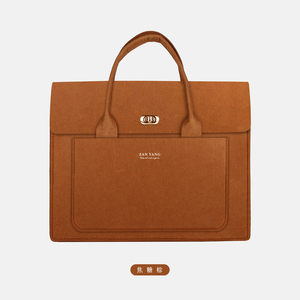 Bolso de Hombro de Fieltro de Lana Ecológico, Diseño de Alta Calidad, Duradero, con Cierre de Botón, Accesorio de Moda Unisex Portátil - Product Image 5