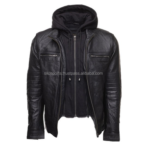 2025 OEM Original noir veste en cuir de vachette pour hommes bas quantité minimale de commande hiver mode grande taille veste imperméable chauffée Double face - Product Image 3