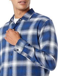 Chemise en flanelle à manches longues pour homme personnalisable, couleur unie, nouvelle tendance, coupe ample, décontractée, motif à carreaux, respirante, tissage tricoté - Product Image 3