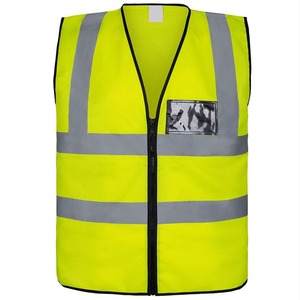 Chaleco de Seguridad Reflectante Personalizado para Hombre, de Alta Calidad, con Cinta Reflectante de Alta Visibilidad, Impermeable, de Poliéster, con Logotipo - Product Image 1