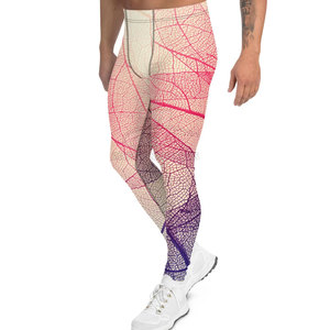 New Sublimation Printed <b>Men's</b> Slim Fit <b>Tight</b> Leggings <b>for</b> Gym and Running with Custom Logo Design With Waist Grip - Product Image 3