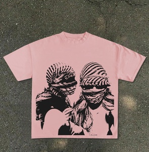Camiseta de Verano de Alta Calidad, Unisex, Cuello Redondo Amplio, Manga Corta, Oversize, para Hombre, 250gsm, Algodón, Estilo Vintage, Lavado Ácido - Product Image 1