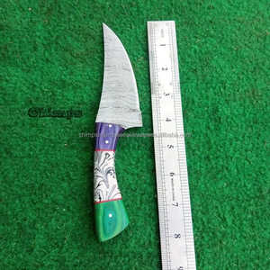 Cuchillo de Caza de Acero de Damasco de Grado Industrial Hecho a Mano, Personalizable OEM, Hoja Fija, Mango de Madera, Garantía de 3 Años - Product Image 2