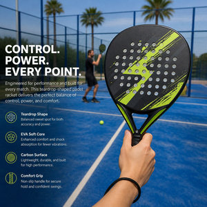Raqueta de Pádel Profesional Personalizada 2026 de Fibra de Carbono con Núcleo de Espuma EVA Impermeable para Gimnasio, Fitness, Deportes al Aire Libre y Uso Portátil - Product Image 6