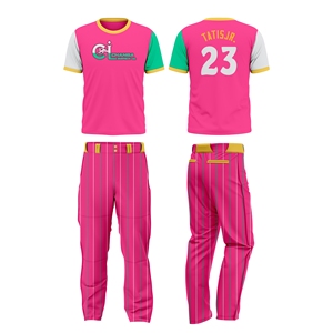 Uniforme de Softbol Personalizado de Alta Calidad, Conjunto Completo con Impresión por Sublimación, Logotipo Frontal, Pantalones Cortos de Secado Rápido, Transpirable, Unisex para Adultos - Product Image 5