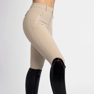 High Quality 4-way Stretch Horse Riding Breeches <b>Leggings</b> Tights <b>Equestrian</b> Wear Pants on Technical Fabric with Soft Feel - Product Image 1