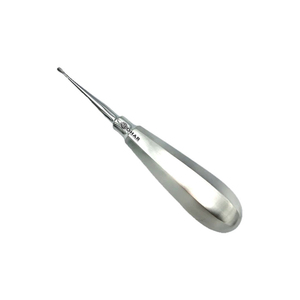 Élévateur dentaire pour racines |   Élévateur chirurgical en acier inoxydable pour extraction dentaire, à pointe ailée de 4 mm, à courbure interne - Product Image 3