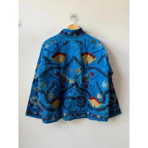 Handmade Velvet Suzani Autumn Winter Eco-Friendly Reversible Embroidered Bohemian <b>Women's</b> <b>Jacket</b> Gift for Her - Product Image 5