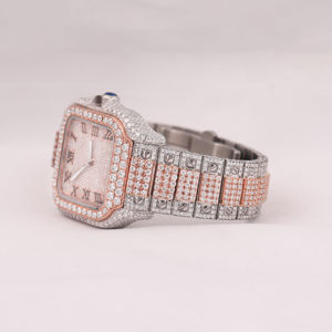 Quartz Fashion <b>Watch</b> Roman Numerals Square Display 41mm Analog Dial Glass Window Featuring Charm Design - Product Image 2