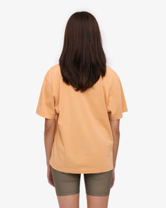 Wholesale Women's Orange <b>Flame</b> Logo T-<b>Shirt</b> Crew Neck Short Sleeve Loose Fit 100% Cotton Jersey Breathable Casual Spring Summer - Product Image 2