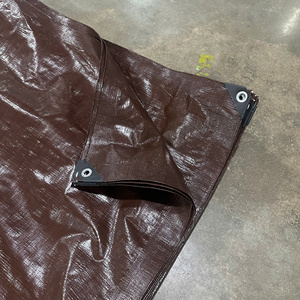 Bâche en vinyle marron robuste, haute durabilité, grande capacité, imperméable, options de couleur et de taille, pour utilisations comme auvent ou pare-soleil - Product Image 6