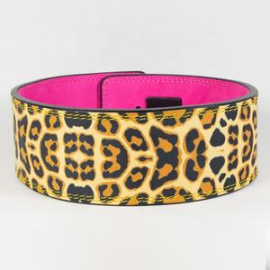 Custom Anime Leopard Printing Leather Lever Buckle Weightlifting <b>Belt</b>/Heavy Duty Gym Training Leather Power Lifting Lever <b>Belt</b> - Product Image 3