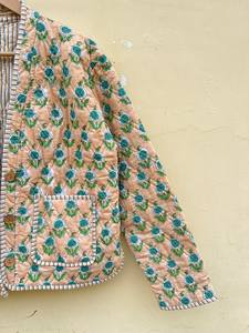 Chaleco Acolchado Hecho a Mano en India, 100% Algodón Ecológico, Antiarrugas, Transpirable, de Secado Rápido, con Bolsillo Delantero, Corte Regular - Product Image 2