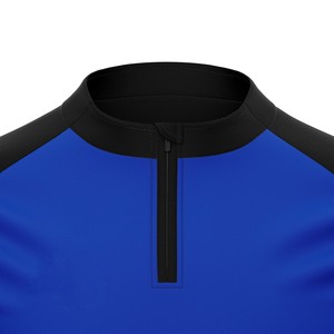 2026 Wholesale Men's <b>Blue</b> Black Color Blocking Custom Tracksuit Full Sleeve Half-Zip Sporty Joggers Set Quick Dry Autumn Wear - Product Image 4
