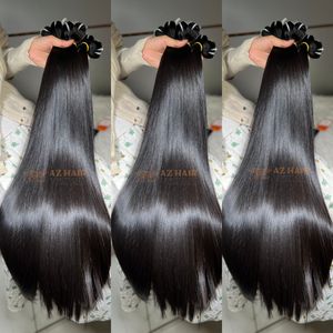 Mechones de pelo liso de hueso de lujo a precio al por mayor extremos completos doblados OEM disponibles larga vida útil - Product Image 4