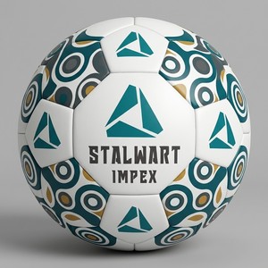 Balón de Fútbol Stalwart Impex Verde Cobre, Impreso en Serigrafía, Resistente al Agua, Ligero, Tamaño Personalizado - Product Image 1