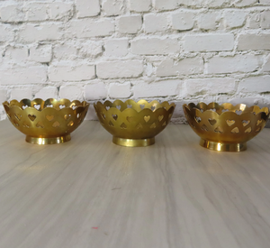 <b>Marvelous</b> Brass Fruits Bowl Wedding <b>Gift</b> Tableware Centerpiece Bowl for Serving Tabletop Decorative Bowl - Product Image 2