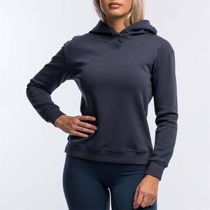 Sudadera de Alta Calidad para Mujer, Felpa de Algodón de 350 Gsm, Manga Larga, con Capucha, Logotipo Bordado Personalizado - Product Image 4