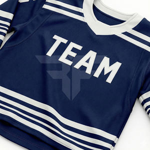 Maillots de hockey sur glace personnalisés en sublimation, vente en gros, tissu en maille de qualité supérieure, coupe pour jeunes et adultes, tailles plus grandes, maillot de hockey sur glace - Product Image 4