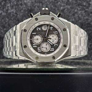 Montre pour homme de luxe avec bracelet intégré en acier inoxydable mécanique de qualité supérieure, style designer, chronographe, étanche 10 bars - Product Image 1