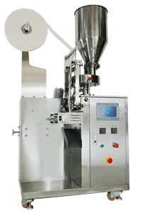 Machine à emballer automatique de café de thé de 5-40g sac intérieur et extérieur avec l'étiquette pour la machine à emballer de sac de papier de granule de café d'égouttement de thé