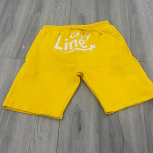 กางเกงขาสั้นออกกำลังกายแบรนด์ OEM สำหรับผู้ชาย เอวสูง สวมใส่สบายๆ สไตล์ลำลอง ขายส่ง กางเกงขาสั้นผ้าฝ้ายปักลาย - Product Image 2