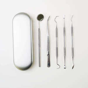 Dental Tool <b>Plastic</b> Case 3/4/5/6 Pieces Set Mouth <b>Mirror</b> Probe Dental Kit Tooth Picking Instrument Dentist Dentavex CE Certified - Product Image 1