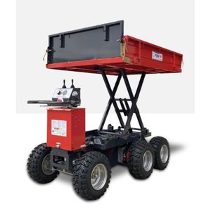 LMM-W400L ขับเคลื่อนล้อไฟฟ้าระบบมอเตอร์คู่1200W 24V แบตเตอรี่ยาวพื้นที่บรรทุกสินค้าขนาดใหญ่ปลอดภัย - Product Image 1