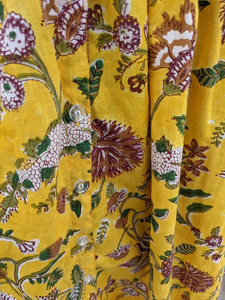 เดรสแมกซี่พิมพ์ลายดอกไม้แบบลำลองสำหรับฤดูร้อนเดรสผ้าคอตตอนอินเดียทนทานและเป็นมิตรกับสิ่งแวดล้อม - Product Image 2