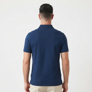 Chemises décontractées pour hommes, nouvelle collection, design tendance, logo personnalisé, couleur unie, tricotées, 100 % coton, écologiques, respirantes, manches courtes - Product Image 2
