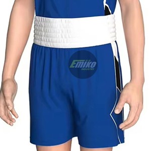 Conjunto de Camiseta sin Mangas y Pantalones Cortos para Entrenamiento de Boxeo, Negro y Blanco, Poliéster Transpirable, Uso en Interiores y Exteriores, Kit de Boxeo Profesional Personalizable - Product Image 6