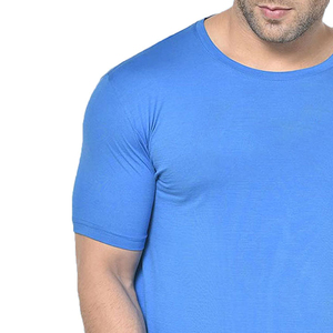 Vente directe d'usine, t-shirt décontracté pour homme, 100% coton, haute élasticité, respirant, séchage rapide, t-shirts de sport pour la course à pied et la remise en forme - Product Image 6