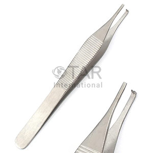คีมคีบปลายหยัก 1x2 แบบฟันหนู Kocher Tweezer สำหรับทำแผล คีมผ่าตัด เครื่องมือแพทย์ สแตนเลส ใช้ในคลินิกทันตกรรม - Product Image 1