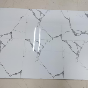 กระเบื้องพอร์ซเลนผิวมัน 600x600 มม. ลายหินอ่อน ขัดเงา สำหรับปูพื้นและผนังภายในห้องน้ำ - Product Image 1