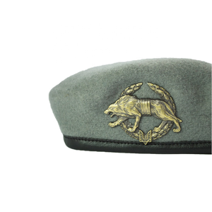 Béret professionnel en laine, uniforme, personnalisé avec broderie, casquette béret - Product Image 4