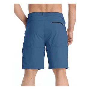 Shorts de jogging cargo unis pour hommes, taille mi-haute, décontractés, avec grandes poches, couleur unie, pour la gym et l'été, grandes tailles - Product Image 3