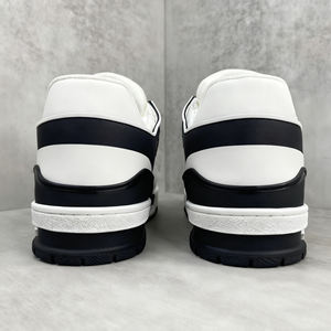 Chaussures de luxe de haute qualité pour hommes et femmes, dessus en cuir de vachette, doublure en tissu coton, baskets tendance - Product Image 3