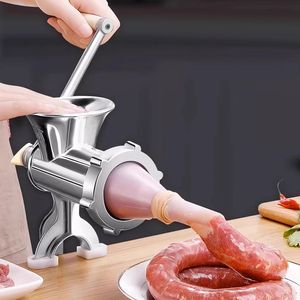 Picadora de Carne Manual Ergonómica con Abertura Máxima de 3 cm, Multifuncional, para Hacer Salchichas y Fideos, con Protección Antideslizante para Uso en Mesa - Product Image 2
